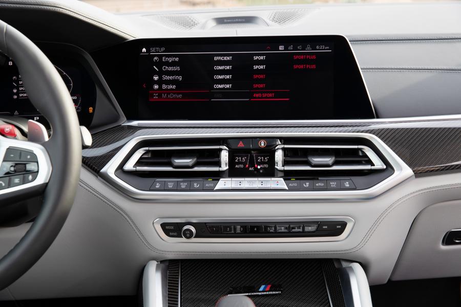Детали интерьера BMW X6 M Competition (F96) 2020 года  (NA) (фото 133 из 146)